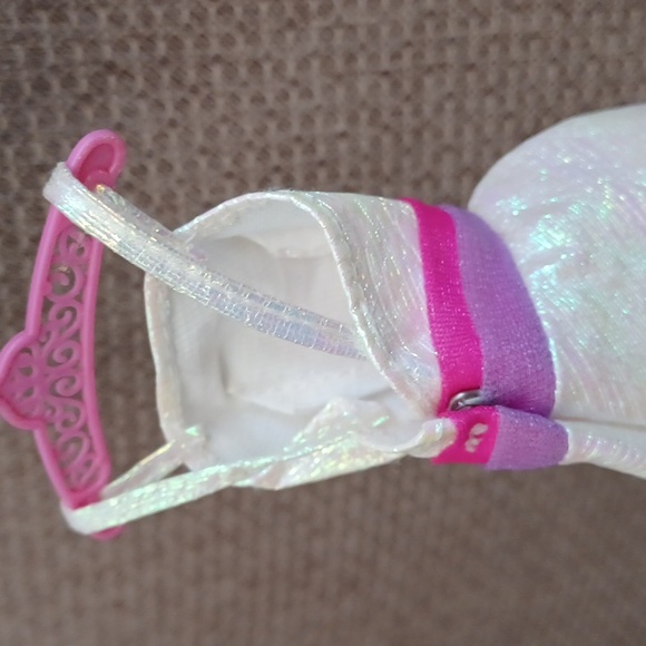 Vintage Barbie Dress Mattel Doll 80's Crystal Barbie Iridescent Dress Gown - Picture 7 of 17